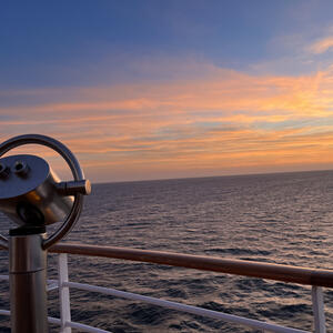 Blick von der Reling des AIDA Schiffes