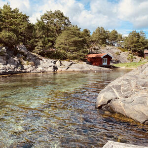 Südnorwegische Küste bei Kristiansand