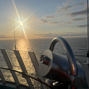 Blick vom AIDA Deck aufs Wasser