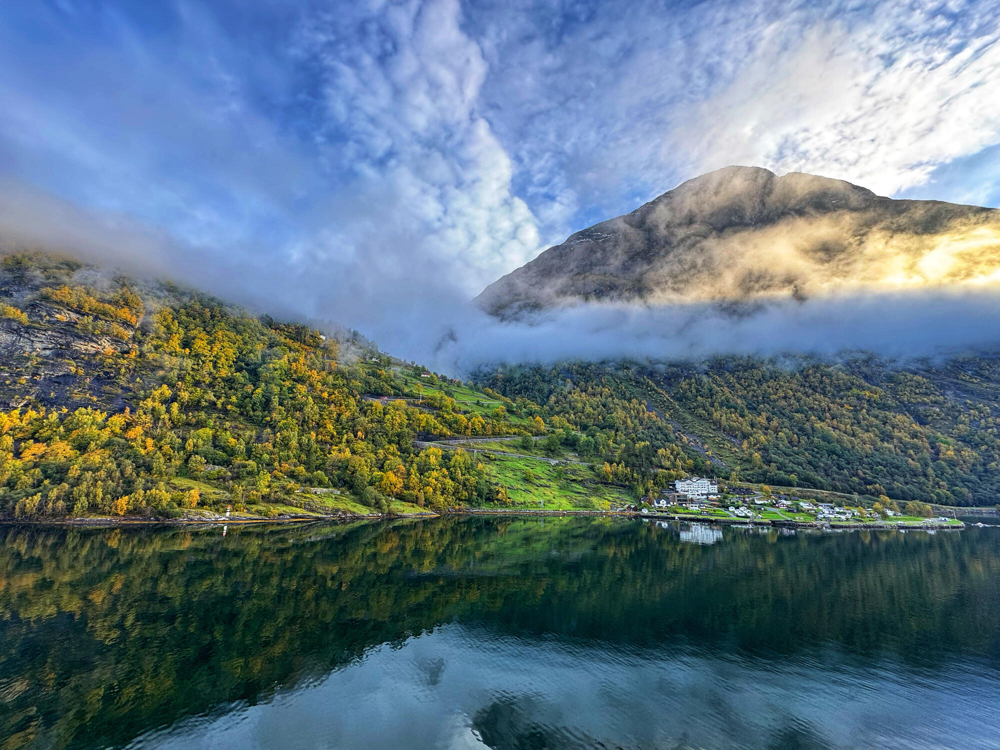 Naturkulisse am Geirangerfjord